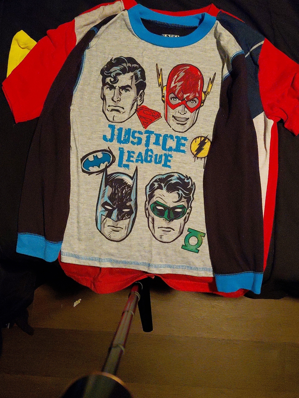 Justice League Boys' Long Sleeve Graphic Jacket - Gray/Red/Blue